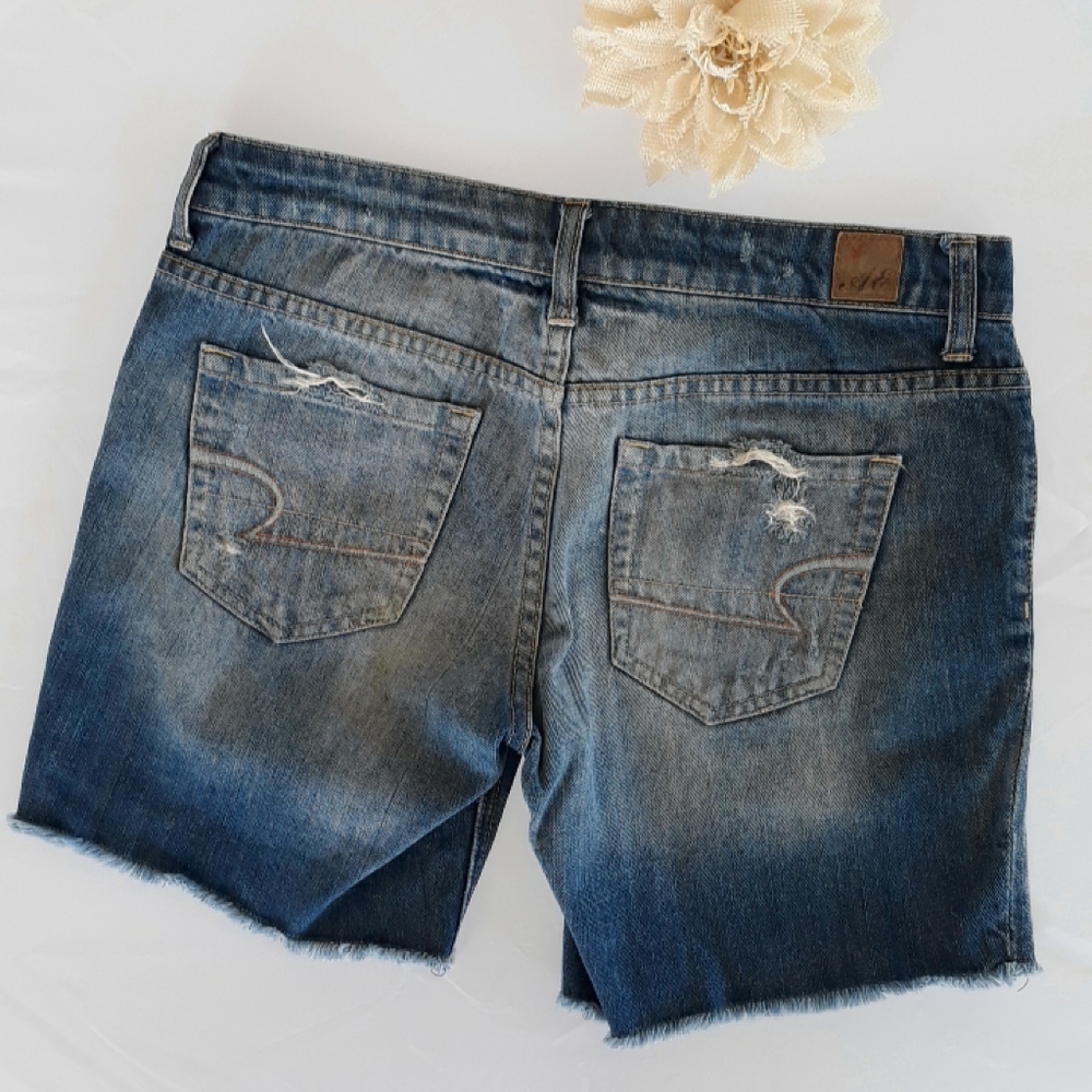 American Eagle AE Distressed Jean Shorts